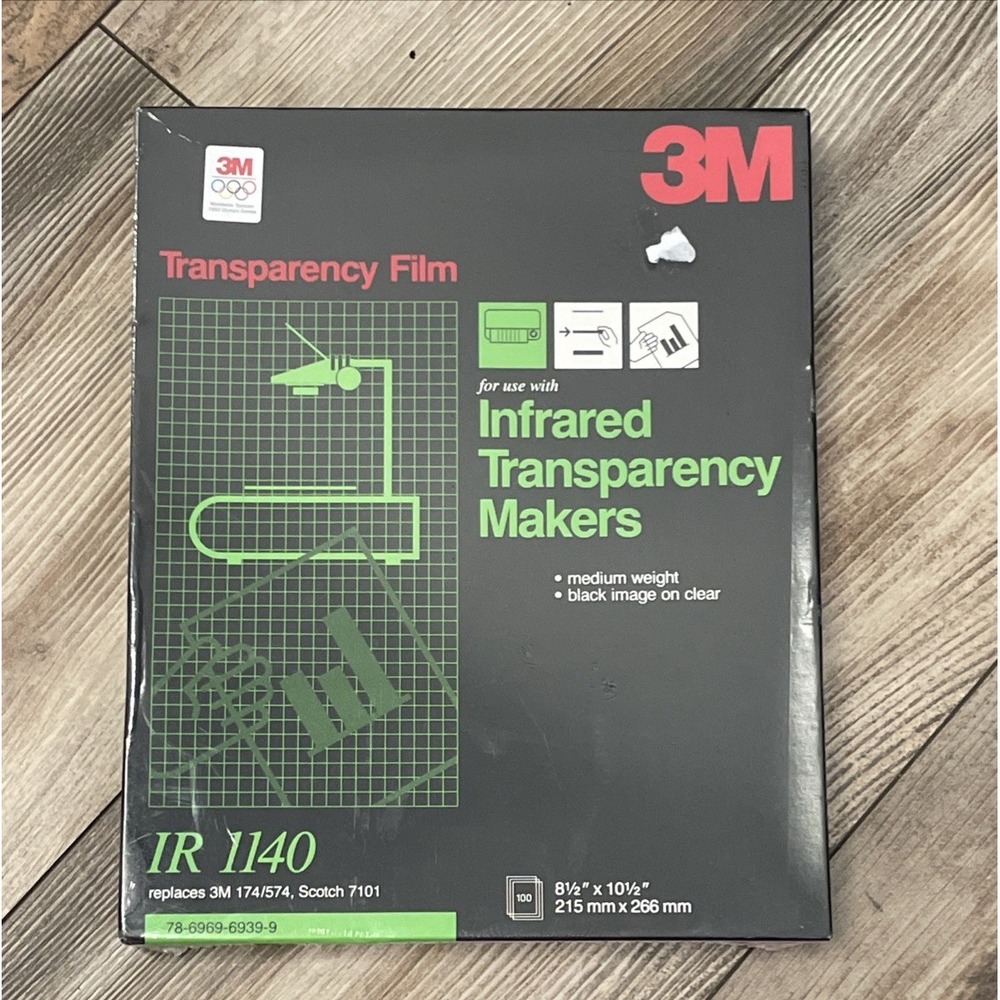 3M IR 1140 Transparency Film for Infrared Transparency Makers - 100 Sheets